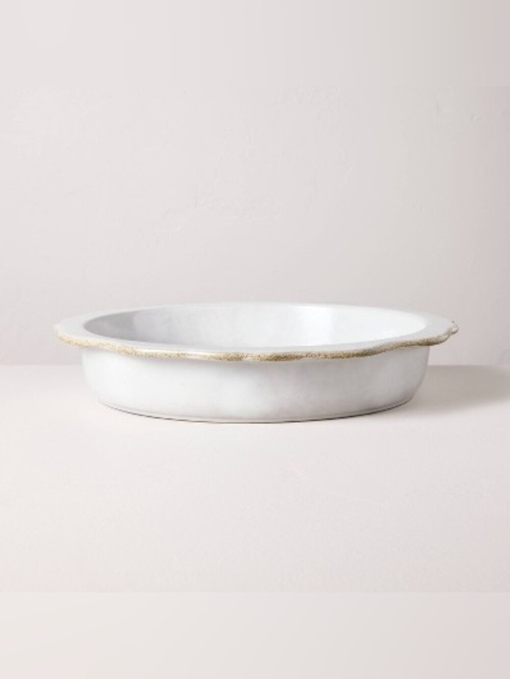 Hearth & Hand With Magnolia Carved Edge Pie Plate Cream